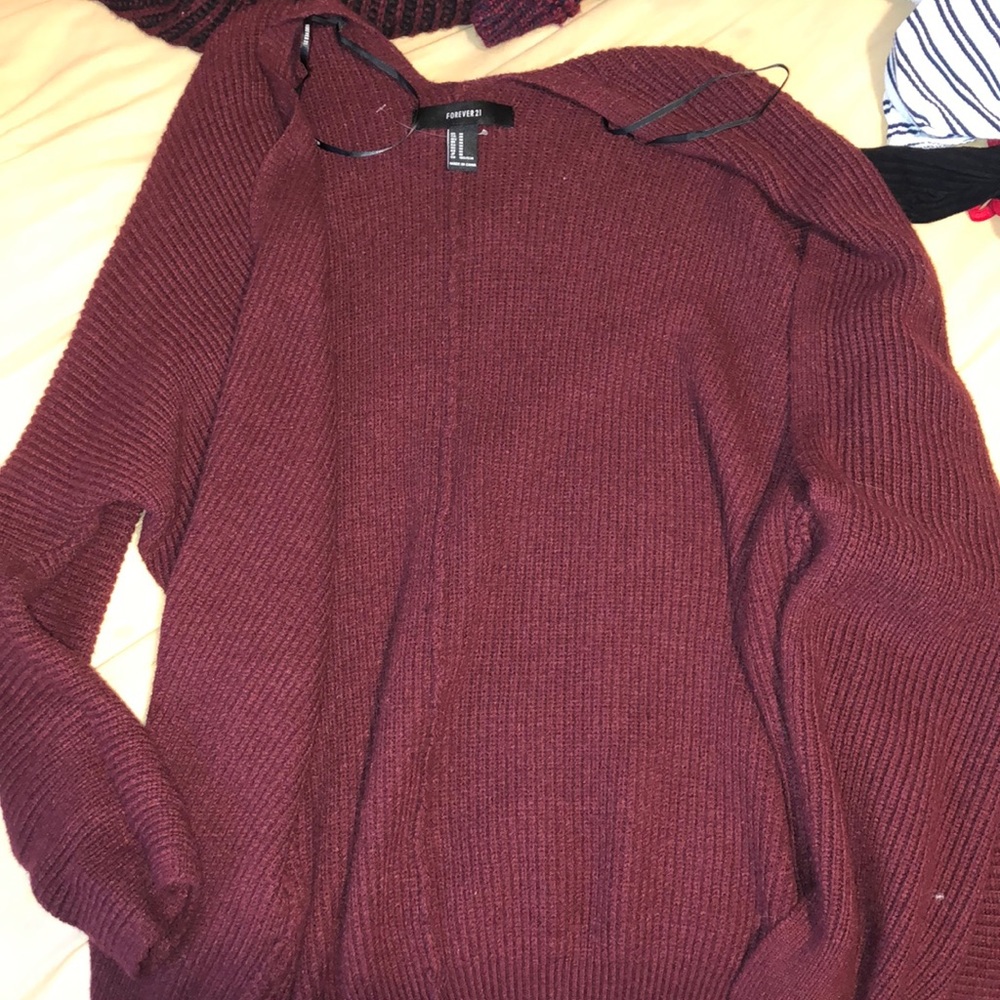 F21 chunky oversized cardigan